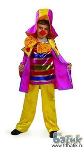 Карнавальный костюм Клоун Вася с носом 8038
