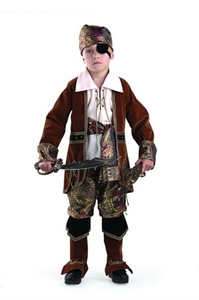 Карнавальный костюм Капитан пиратов коричневый 923