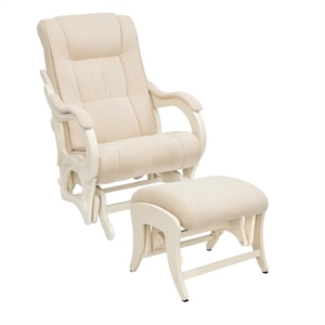 Кресло для кормления+пуф Milli Style Vanilla